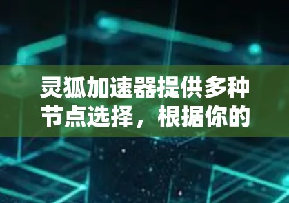 灵狐加速器提供多种节点选择，根据你的任务类型、复杂度以及预算来选择最合适的节点。以下是详细的指南